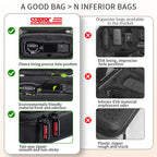 DJI Pocket 3 case, Osmo Pocket 3 bag, camera travel case, gimbal protective case, waterproof camera case, shockproof gimbal case, portable camera bag, Osmo Pocket accessories case, creator combo bag, camera gear organizer, EVA camera case, PU gimbal case, travel camera case, black camera bag, DJI storage case.