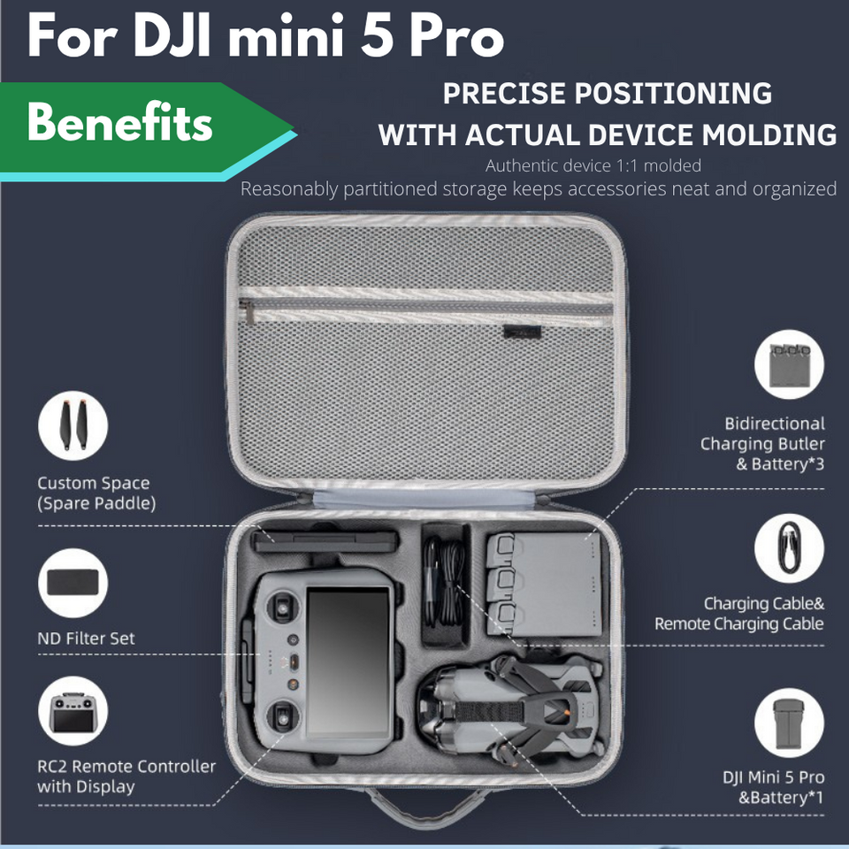 Shockproof and scratch-resistant drone storage case by Yantralay