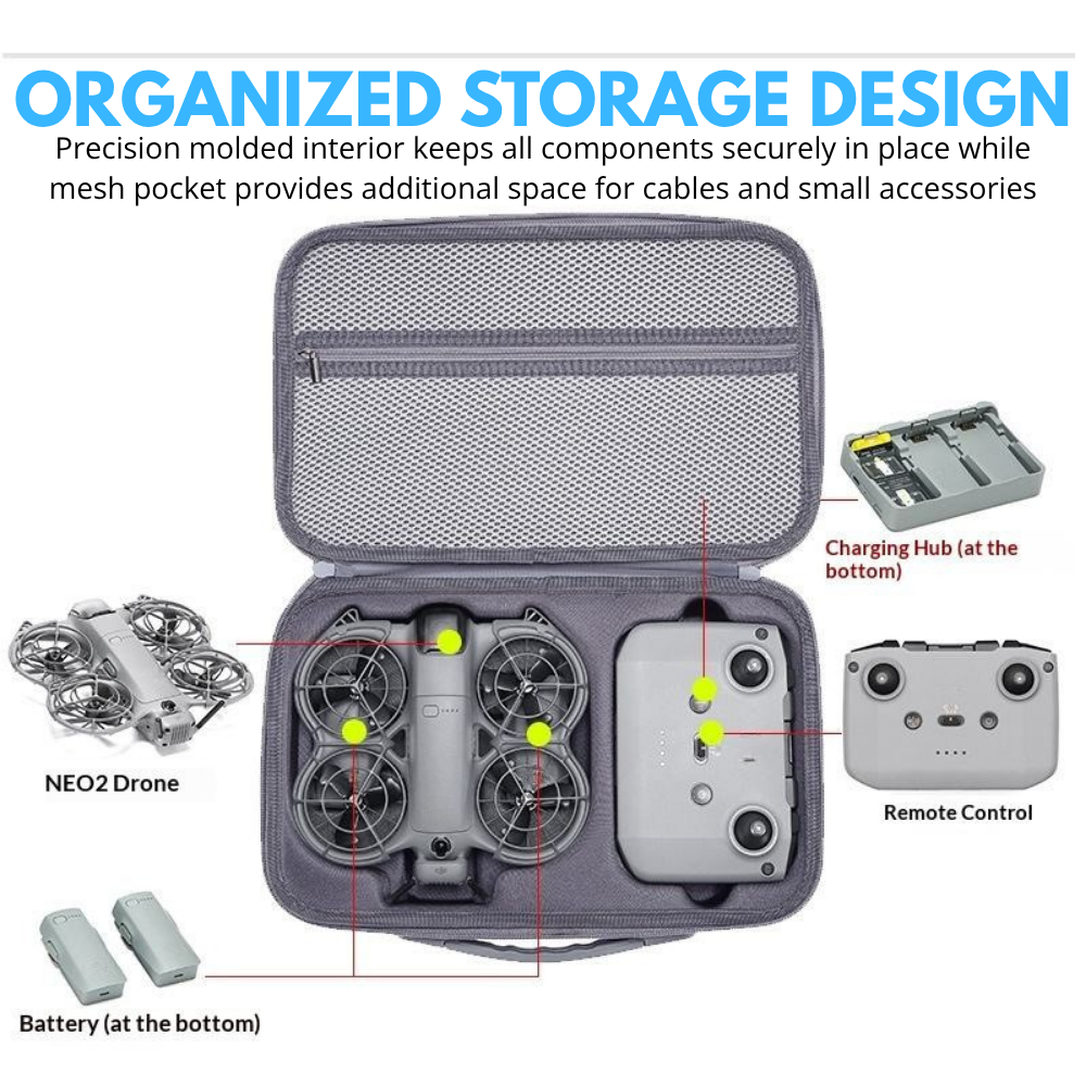 dji neo 2 travel case waterproof protection