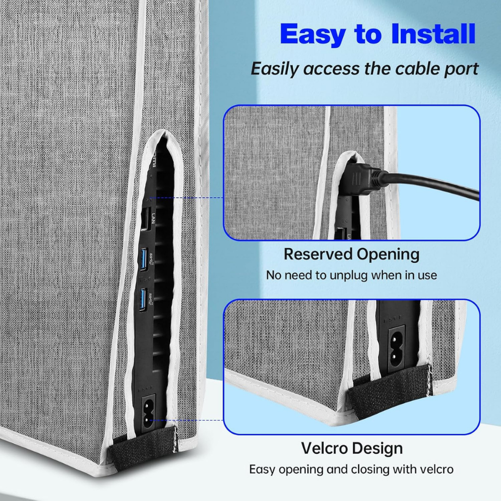 ps5 slim dust filter cover with opening