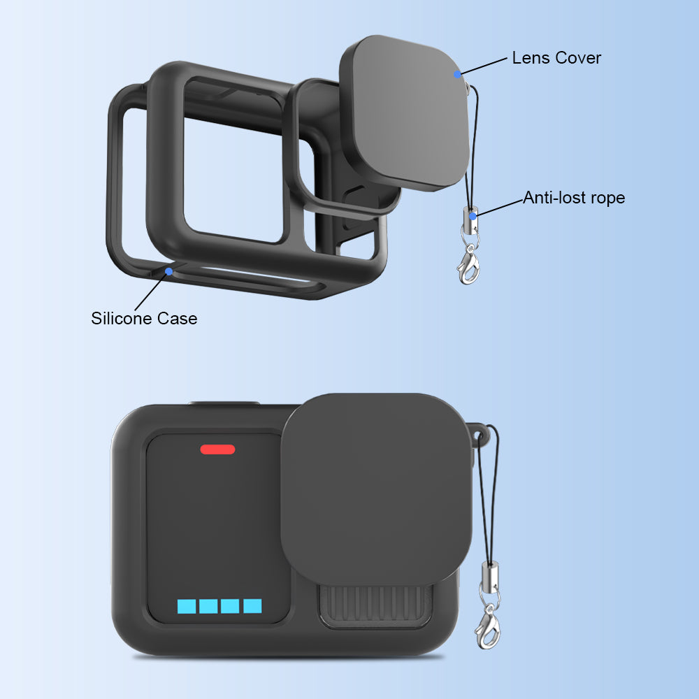 Hero 13 protection, GoPro 13 accessories, Silicone camera case, GoPro lens protector, Hero 13 sleeve
