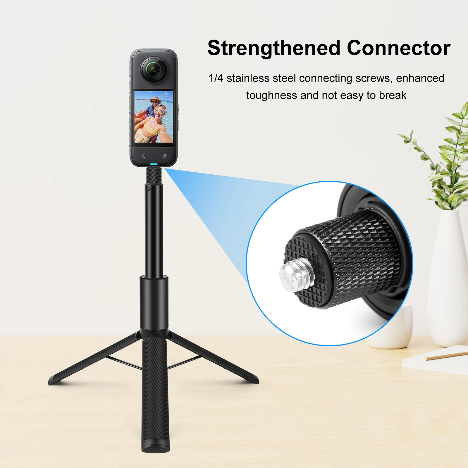 Invisible Selfie Stick for Insta360 Tripod Stand for Insta360 X5/X4/X3/X2