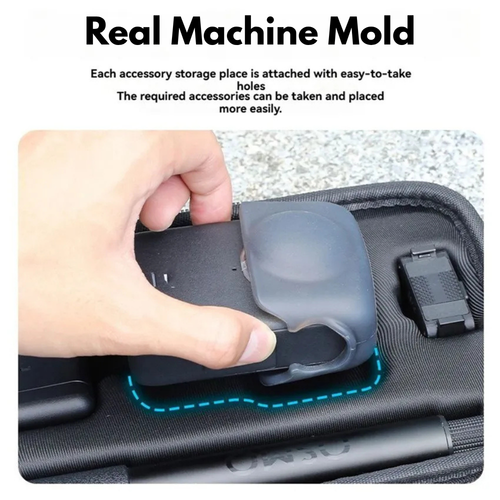 Compact travel case for DJI Osmo 360 action camera accessories