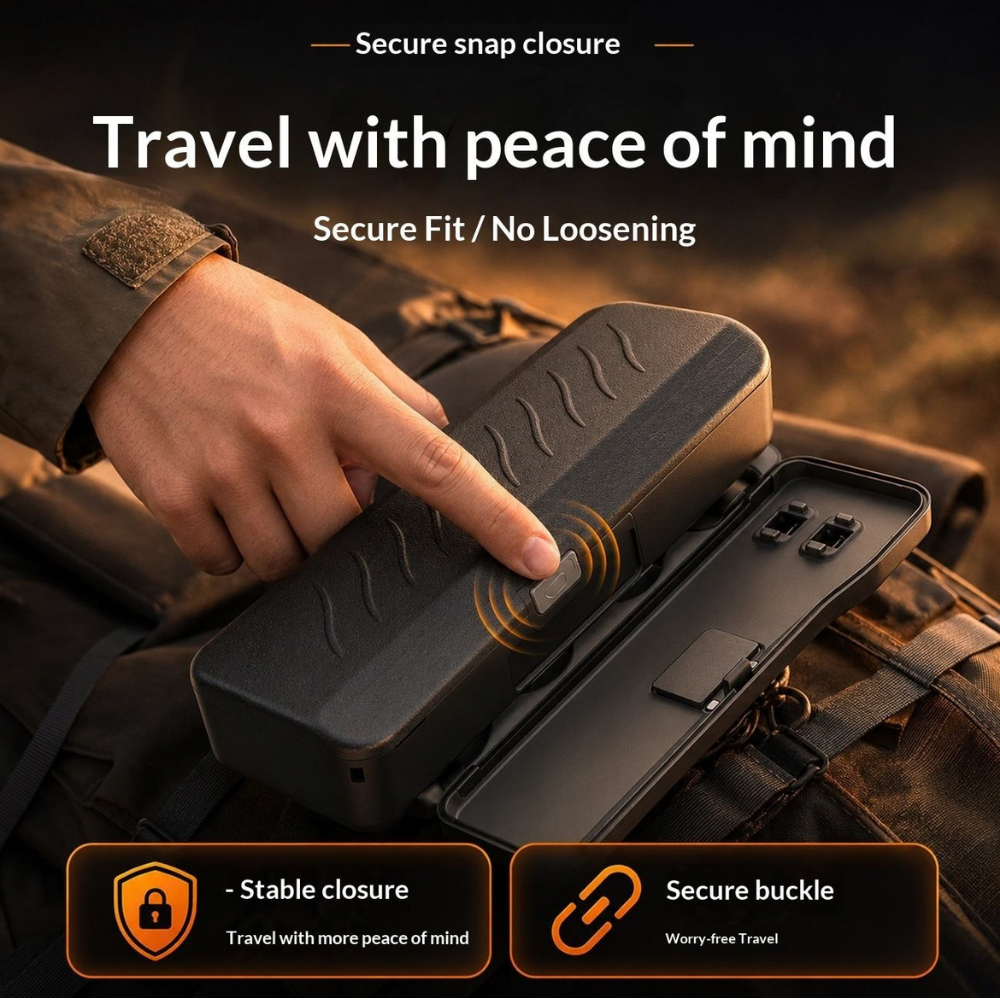 Hard Shell Storage Case for DJI Osmo Pocket 4 Pro memory card storage