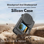 Action camera safety kit with chest strap and head mount