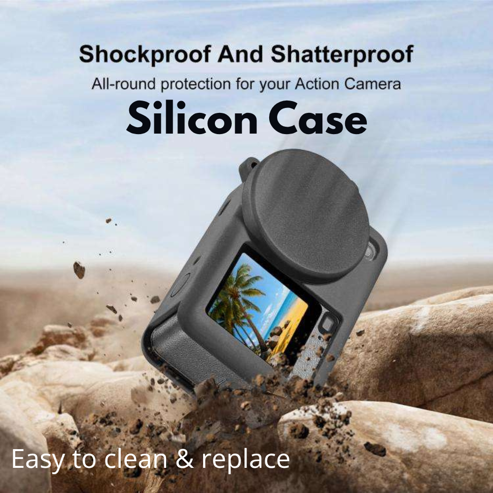 Action camera safety kit with chest strap and head mount
