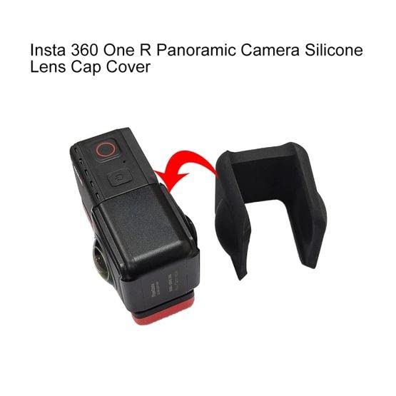 Silicone Protective Lens Cover for INSTA 360 One R RS 360 One R 4k Panoramic Camera