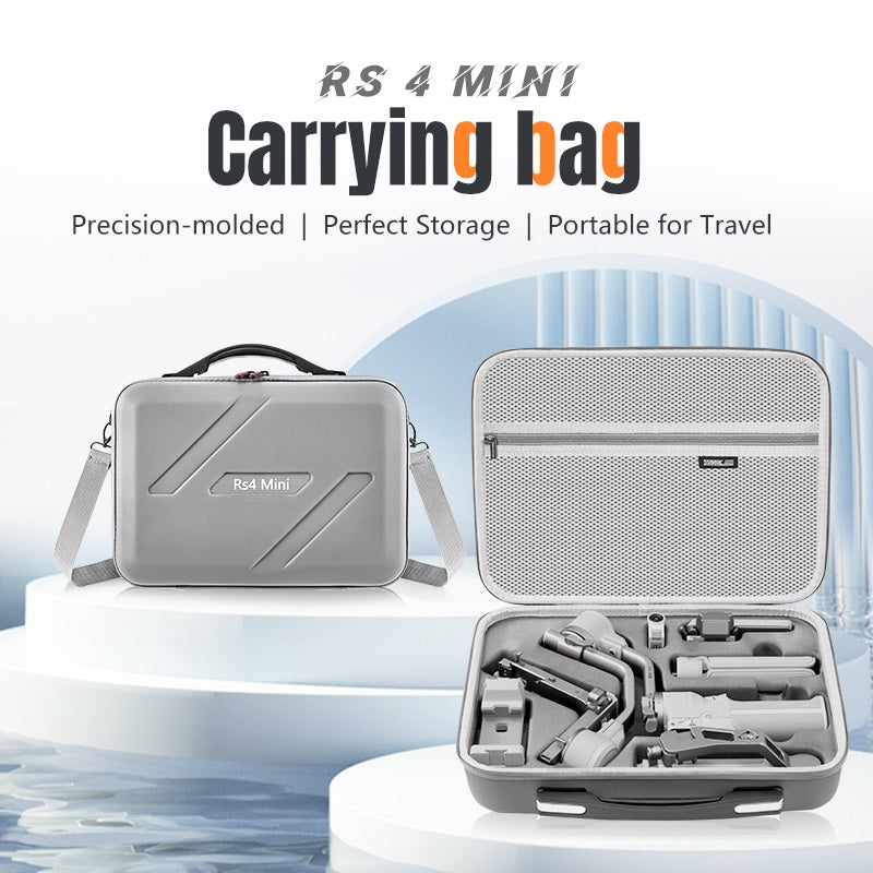 DJI RS4 Mini case, RS 4 gimbal bag, gimbal stabilizer case, RS4 Mini travel case, gimbal shoulder bag, PU leather gimbal case, DJI gimbal organizer, camera stabilizer bag, RS 4 Mini storage case, protective gimbal case, portable DJI RS4 case, RS4 accessories case, compact gimbal bag, crossbody gimbal case, DJI RS4 carrying case.