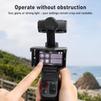 Anti-glare screen hood for Insta360 Luna Ultra