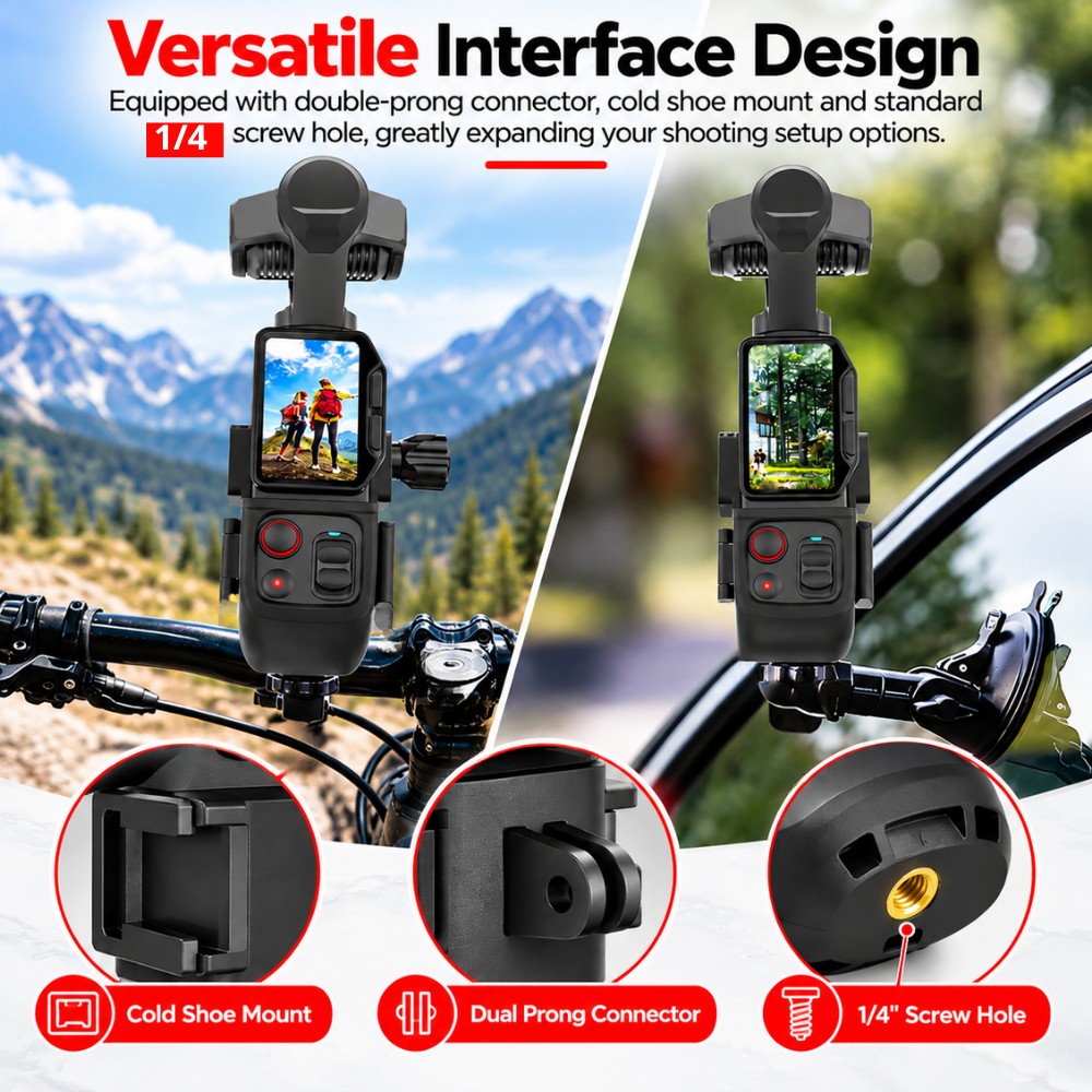 Lightweight plastic camera cage for Luna Ultra
