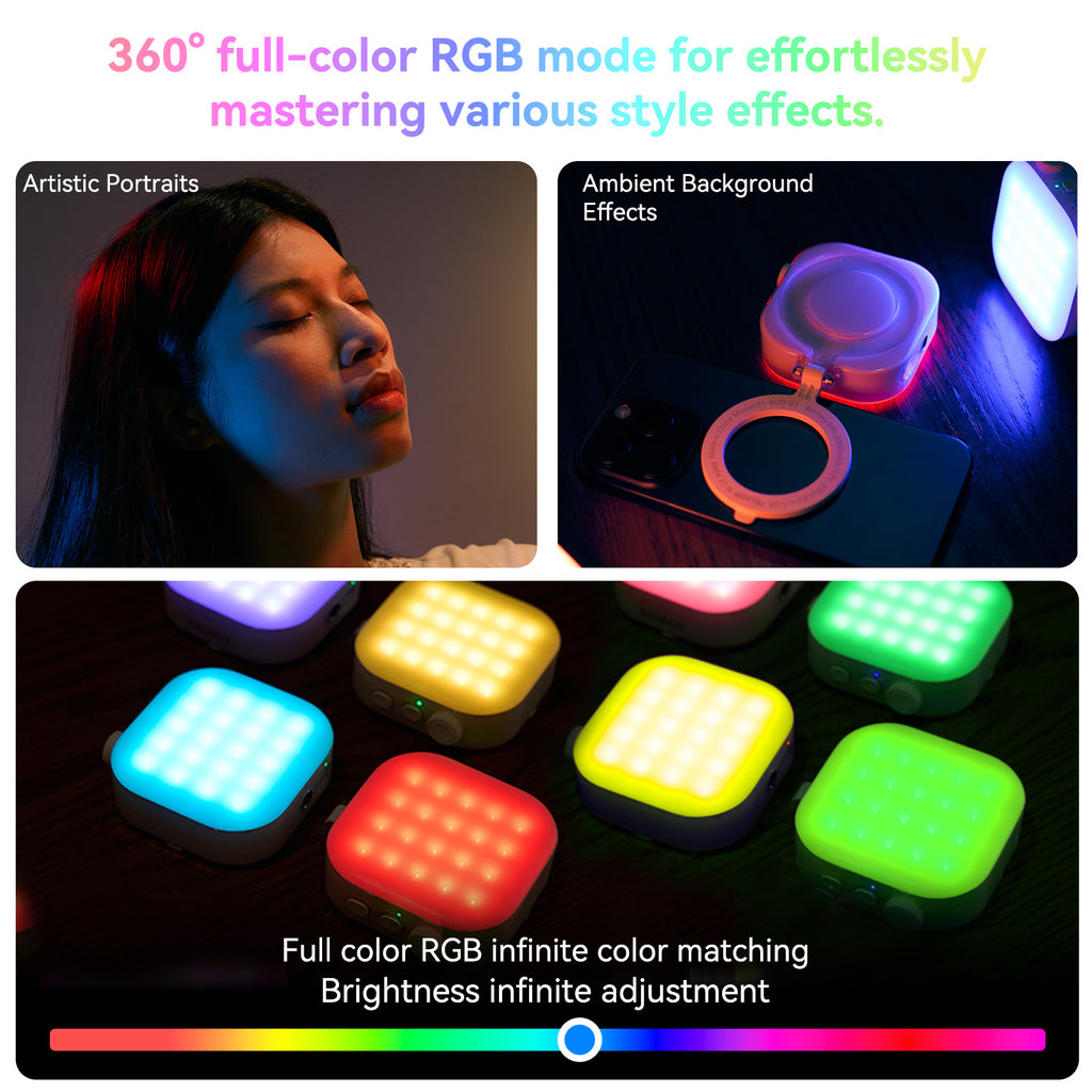hone light, mobile light, selfie light, LED phone light, smartphone light, video light for mobile, portable LED light, mini LED light, magnetic phone light