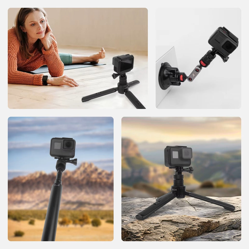 Lightweight aluminum adapter with anti-slip grip