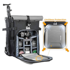 TARION rolltop camera bag with PVA hardshell top