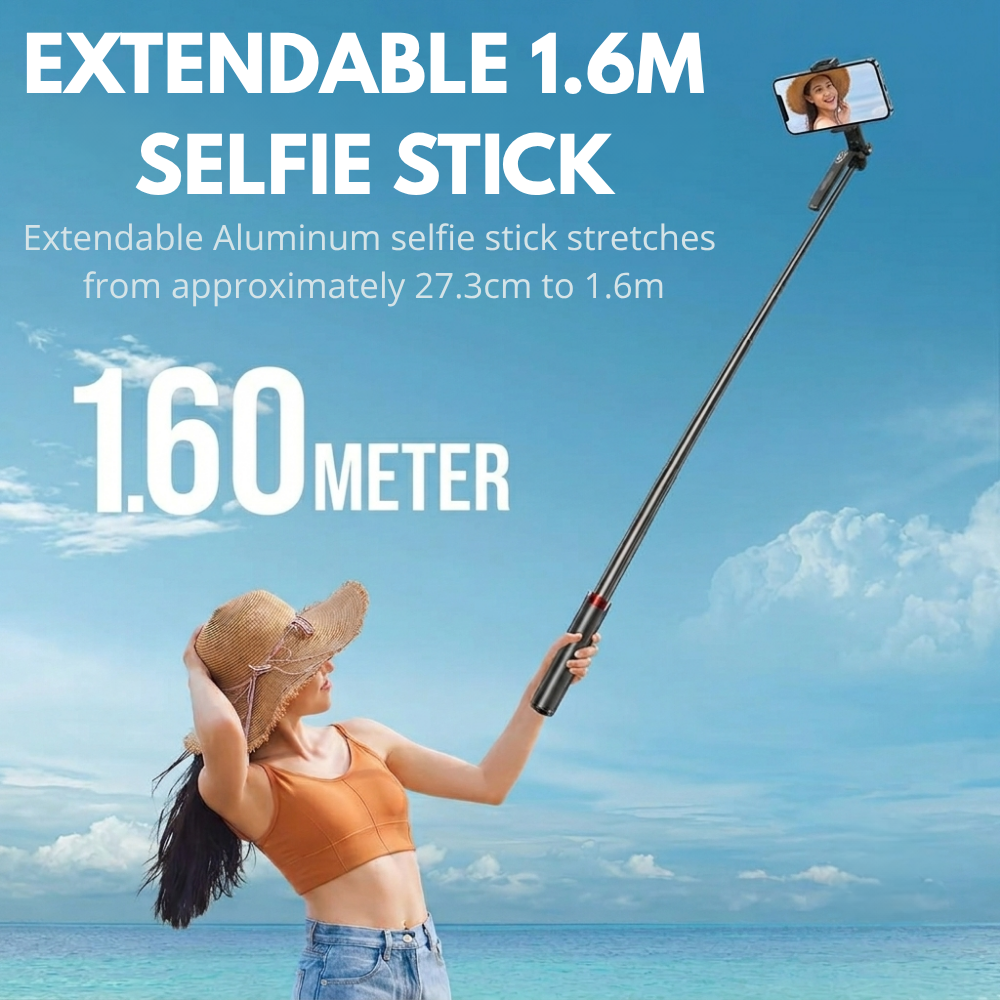 extendable selfie stick for content creators