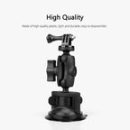 Car Suction Mount, GoPro Insta360 DJI Action Camera Phone Holder, 360 Rotatable, Heavy Duty, Windshield
