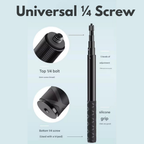 Invisible Selfie Stick for 360 Cameras | Lightweight Aluminum Extension Pole with 1/4 Mount | Compatible with Insta360 X5/ X4/X3, DJI Osmo 360 and GoPro Max