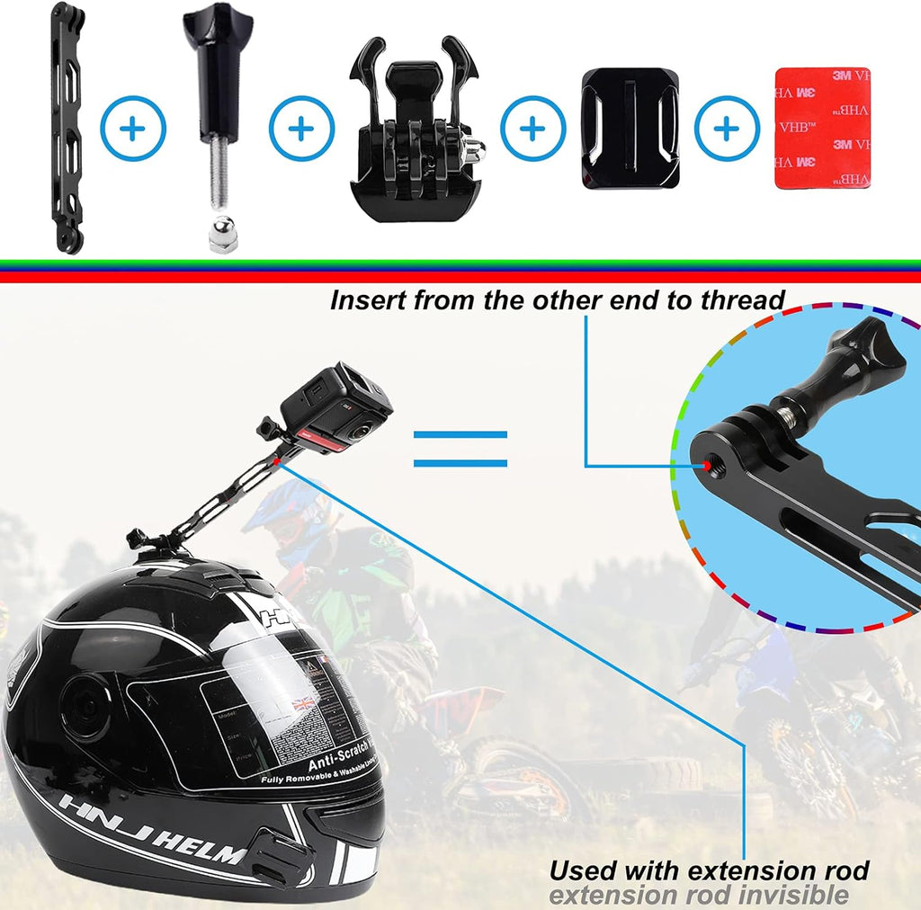 insta 360 one x4 unicorn helmet bike handlebar mount for insta onex 3 camera accessories