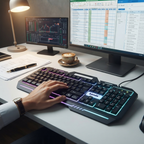 RGB mechanical feel wired gaming keyboard for PC laptop office and gaming use
