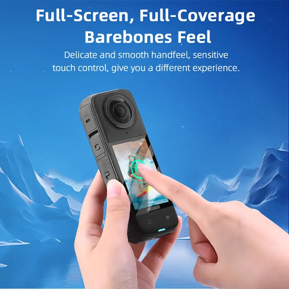 Tempered glass protective film compatible with Insta360 X5 camera