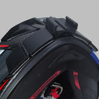 Motorcycle helmet chin camera mount for action sports recording