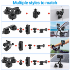 aluminium alloy car action camera mount kit for filming