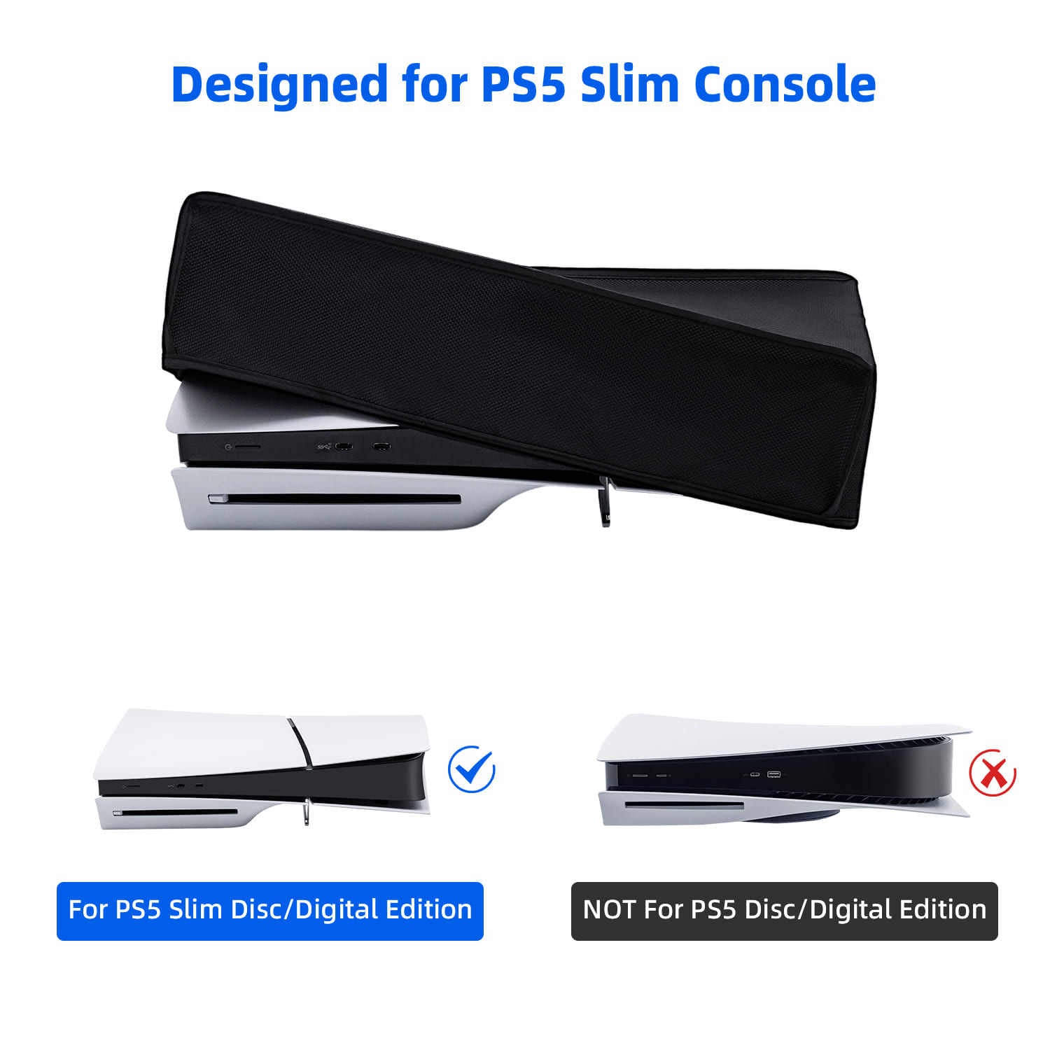 Durable 1680D PS5 Slim protective case for console safety