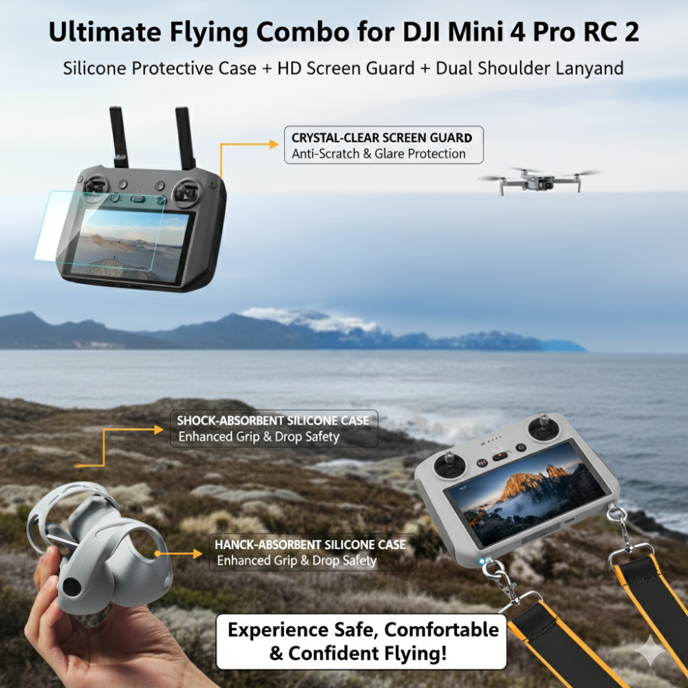Complete RC2 controller protection set with lanyard strap