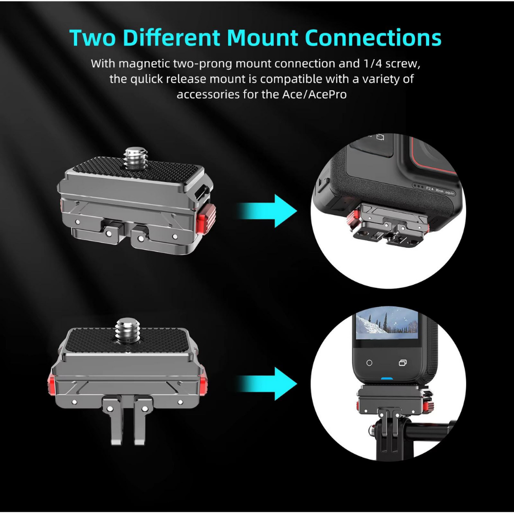 dual interface quick release mount plate
