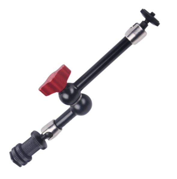 360° adjustable aluminum alloy magic arm bracket with cold shoe base