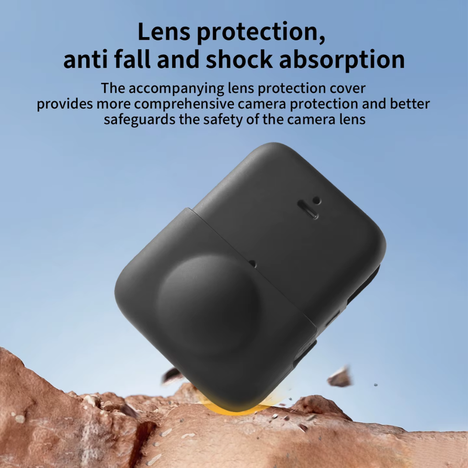 Shock-absorbent silicone lens guard for DJI Osmo 360