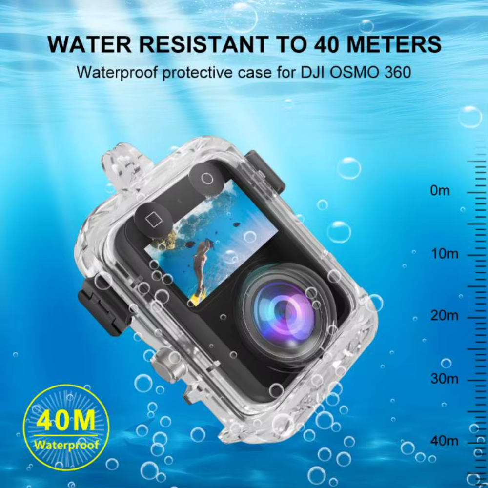 40m waterproof housing for 360 camera