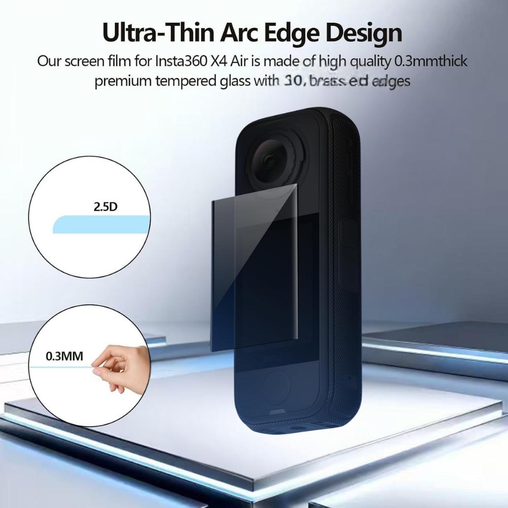 tempered glass screen protector Insta360 X4 Air anti fingerprint