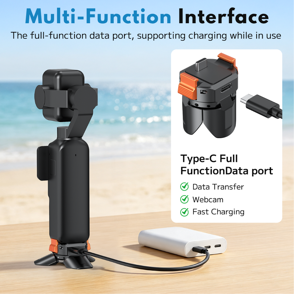 Mini Tripod Adapter for Pocket 3/4/4Pro aluminum desktop stand