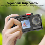 Vlogging grip accessory for DJI Osmo Action 5 Pro camera