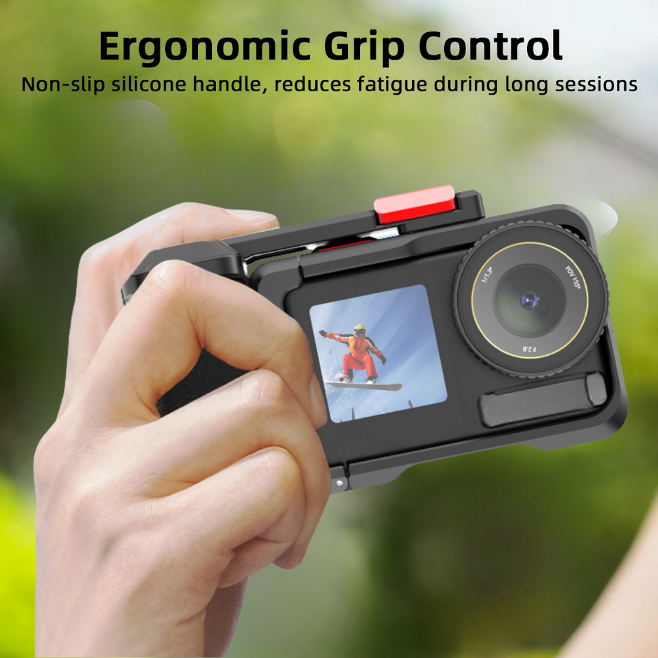 Vlogging grip accessory for DJI Osmo Action 5 Pro camera
