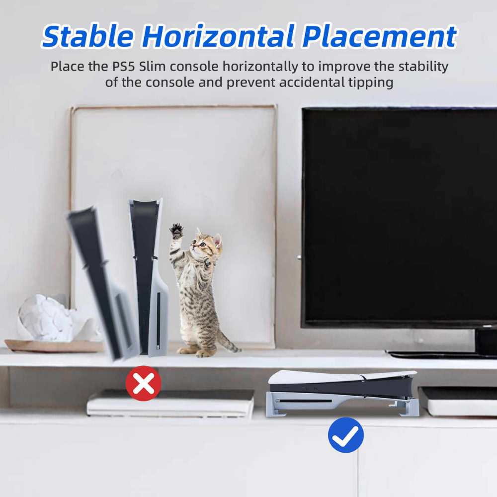 Console support bracket for PS5 Slim disc edition