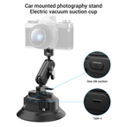 electric suction cup camera mount with type c charging