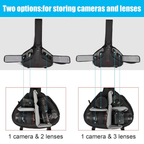 Compact camera sling with rain cover for outdoor travel photography