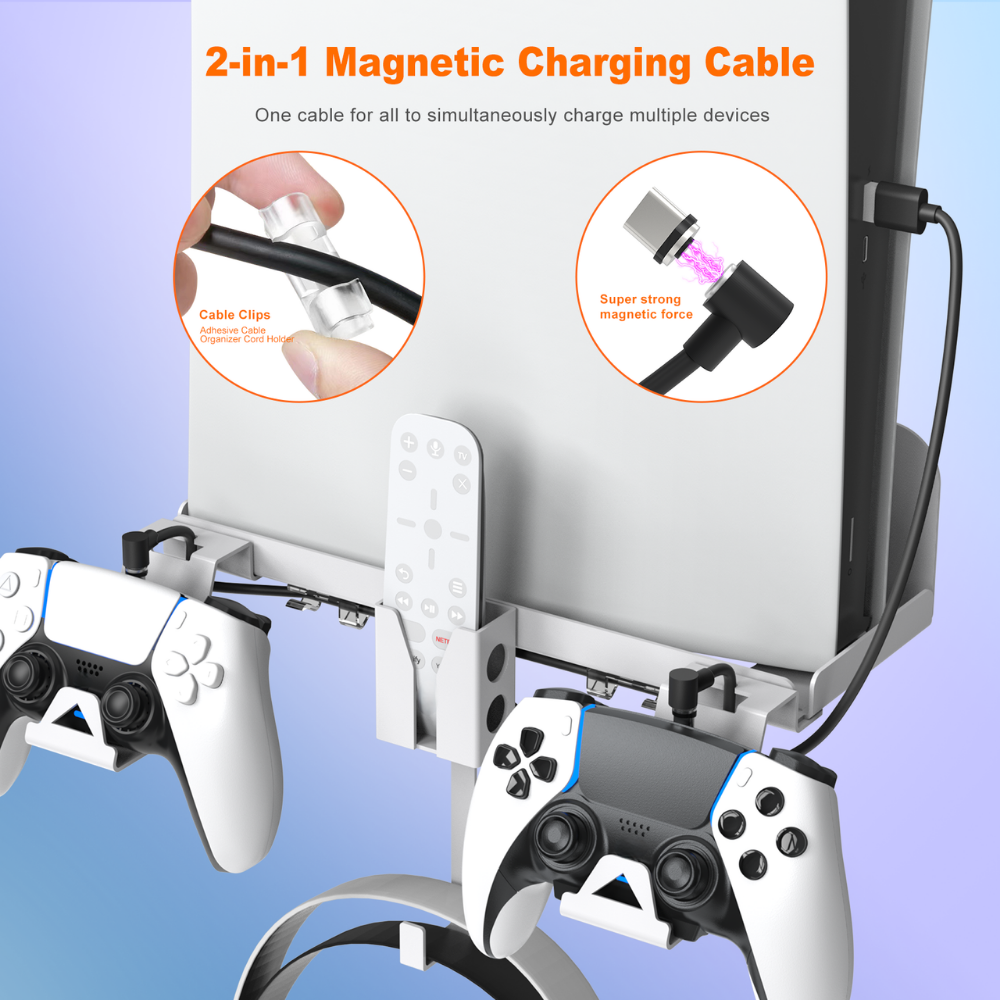 PS5 console wall mounting bracket system