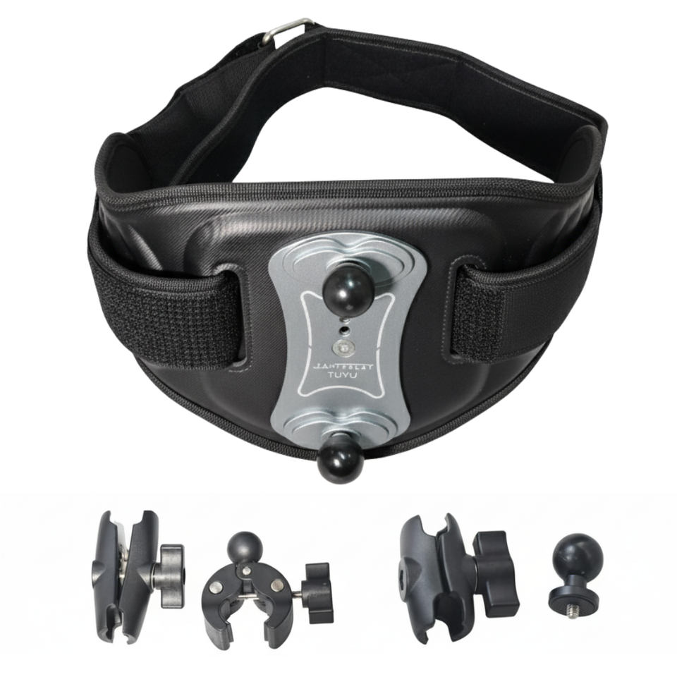 waist belt mount for insta360 and gopro fusion