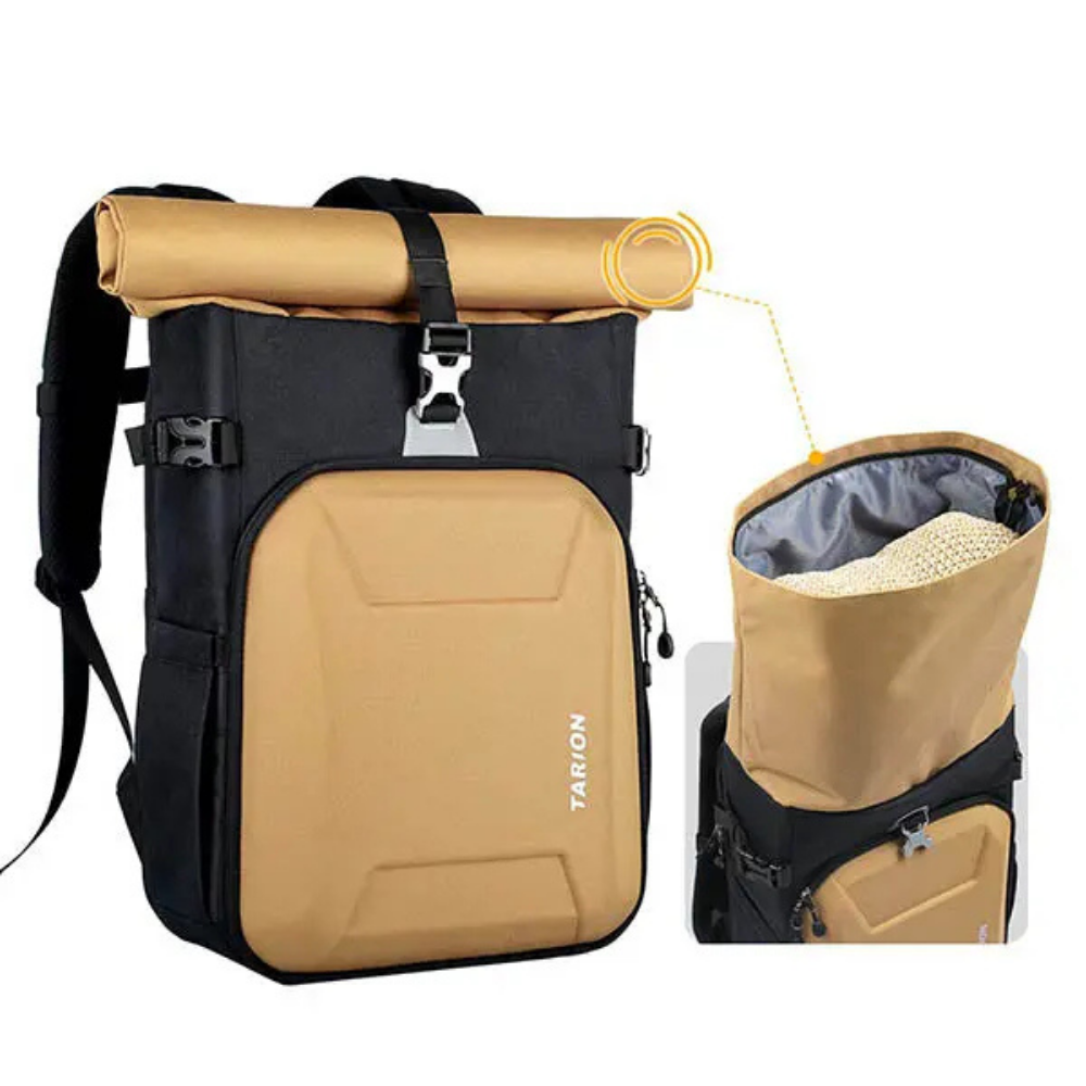 Water-resistant camera bag for DSLR, SLR, and video camcorders