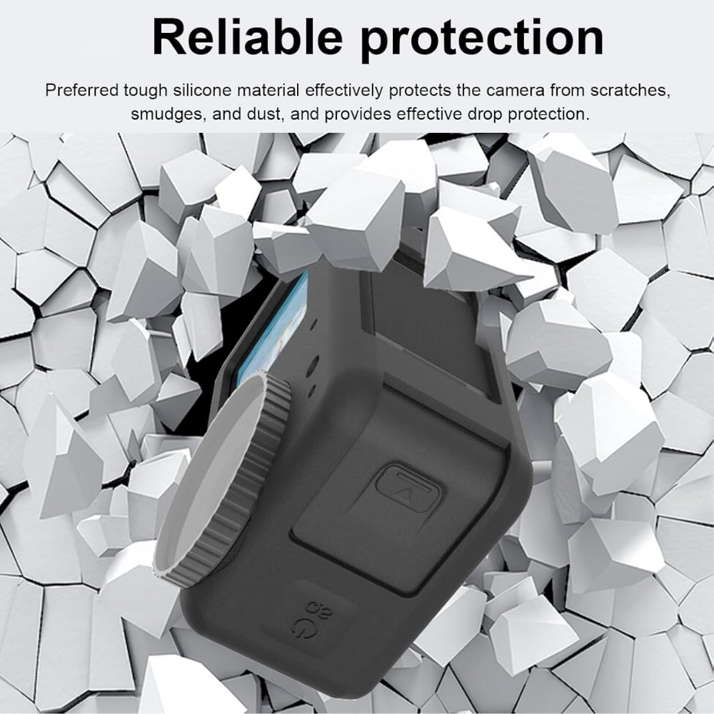 Action camera protection kit with chest strap and head mount