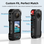 Magnetic base camera cage for Insta360 X4 Air