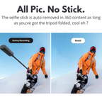 insta360 x5 selfie stick tripod combo