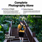 Photography Lighting Backpack Rig with V-Mount Battery Plate