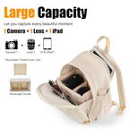 Removable padded dividers in DSLR camera gear bag