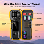 Hard Shell Storage Case for DJI Osmo Pocket 4 with filter storage