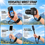 Camera Wrist Strap For DJI Pocket 4Pro, Insta360 Luna Ultra With Universal 1/4-inch Thread