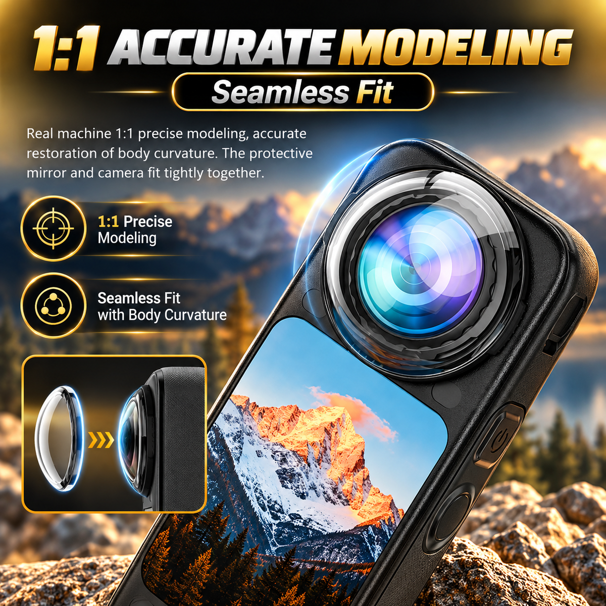 Lens Guard for Insta360 X6 98 percent light transmittance