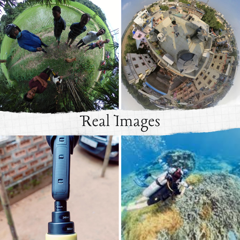 Invisible Selfie Stick for 360 Cameras | Lightweight Aluminum Extension Pole with 1/4 Mount | Compatible with Insta360 X5/ X4/X3, DJI Osmo 360 and GoPro Max